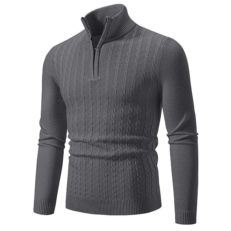 Herren Strickpullover mit Stehkragen Drune