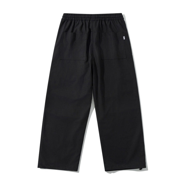 Unisex Weite Utility-Cargohose mit elastischem Bund, Kordelzug und verstellbarem Saum Drune