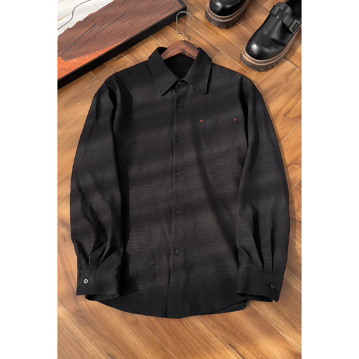 Herren Elegante und lässige Langarm-Hemd Drune