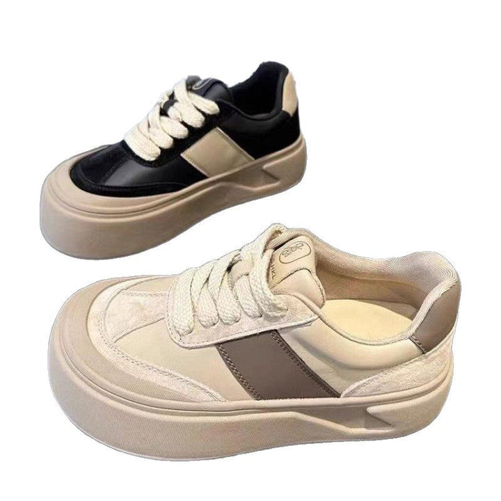 Damen Plateau Sneakers mit lässigem Retro-Design und weichem Obermaterial Drune
