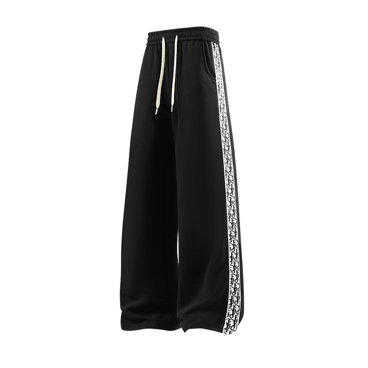 Damen Extraweite Lounge-Sweathose mit seitlichem Logoband und Komfortbund Drune