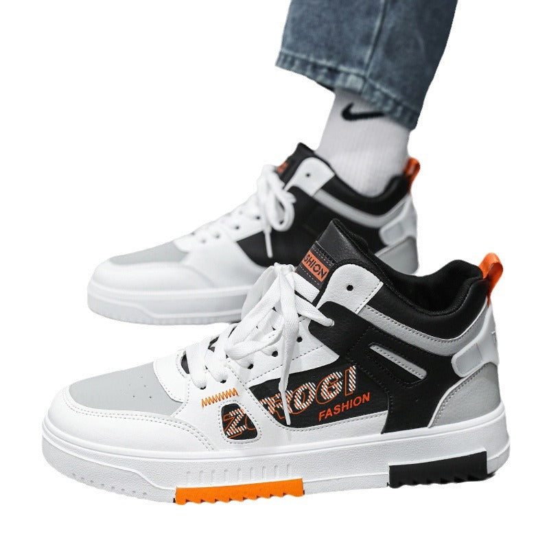 Damen Modische High-Top Sneakers mit atmungsaktiver Konstruktion und stoßdämpfender Sohle Drune