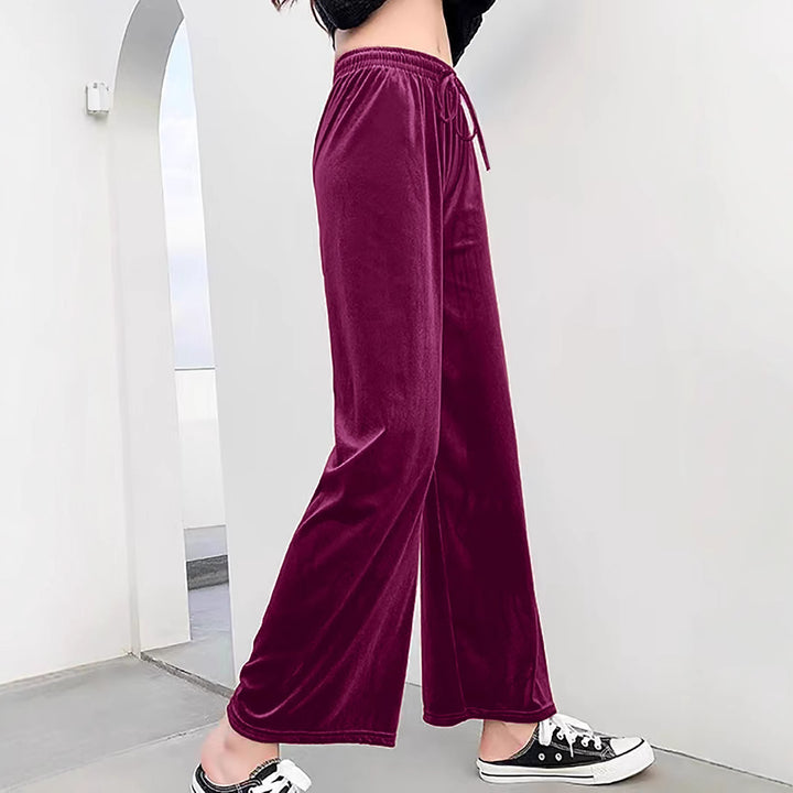 Damen weiche und lässige Lounge-Hose aus Samt Drune