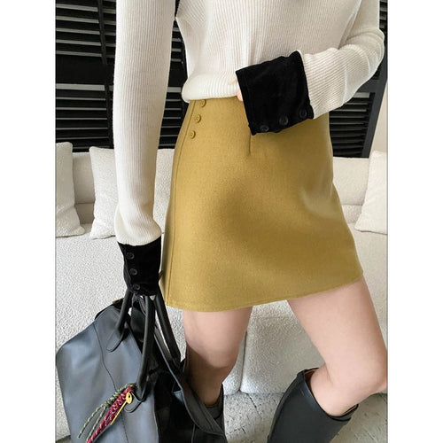 Damen elegantes Oberteil mit hohem Kragen und figurbetontem Schnitt Drune