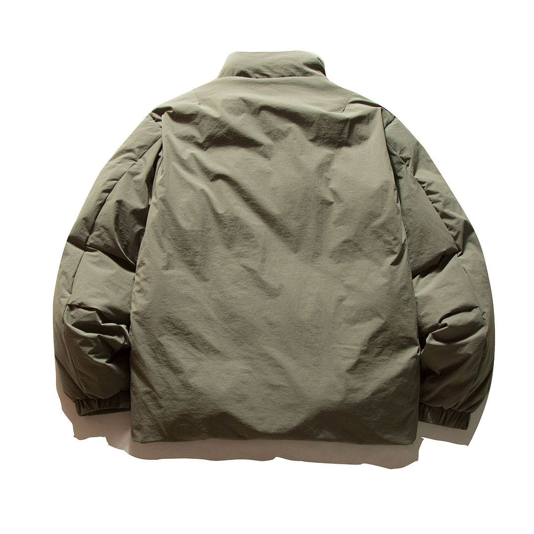 Unisex Boxy-isolierte Kurzjacke mit wattierter Füllung und hohem Stehkragen Drune