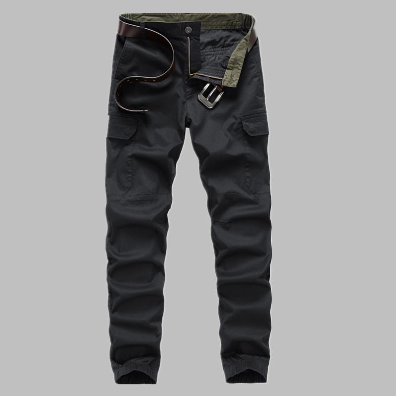 Herren Cargo-Joggerhose mit elastischem Beinbund, Knieeinsatz und Multifunktions-Taschen Drune