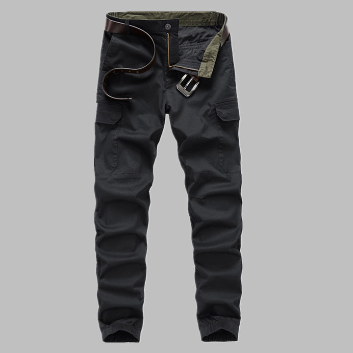 Herren Cargo-Joggerhose mit elastischem Beinbund, Knieeinsatz und Multifunktions-Taschen Drune