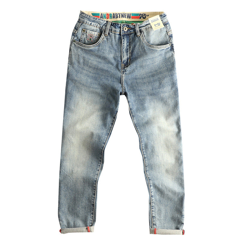 Damen Slim-Fit Jeans mit modischem Destroyed-Look und praktischem Umschlag Drune