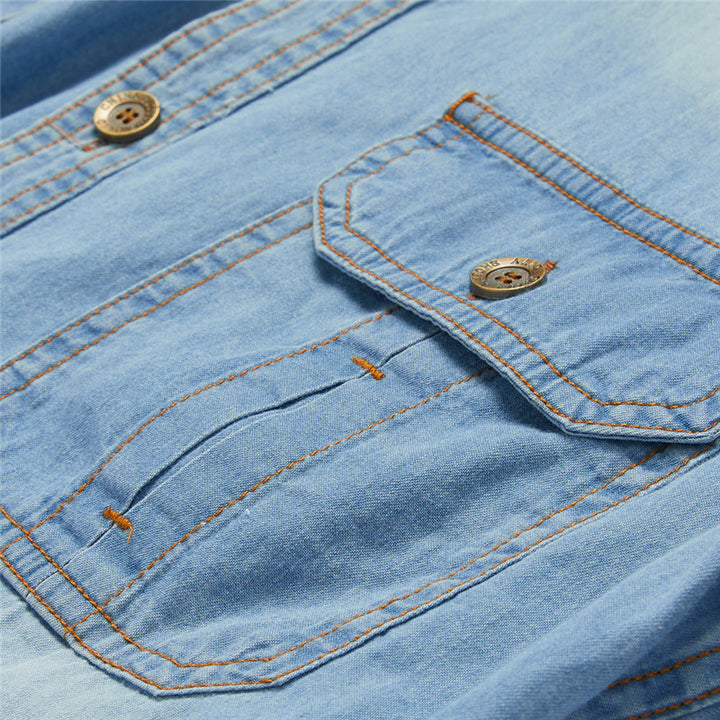 Herren Denim-Hemd Drune