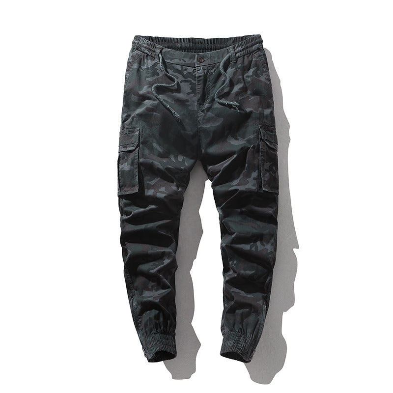 Herren Cargohose im Joggerstil mit elastischem Bund und Bündchen Drune