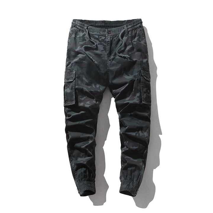 Herren Cargohose im Joggerstil mit elastischem Bund und Bündchen Drune