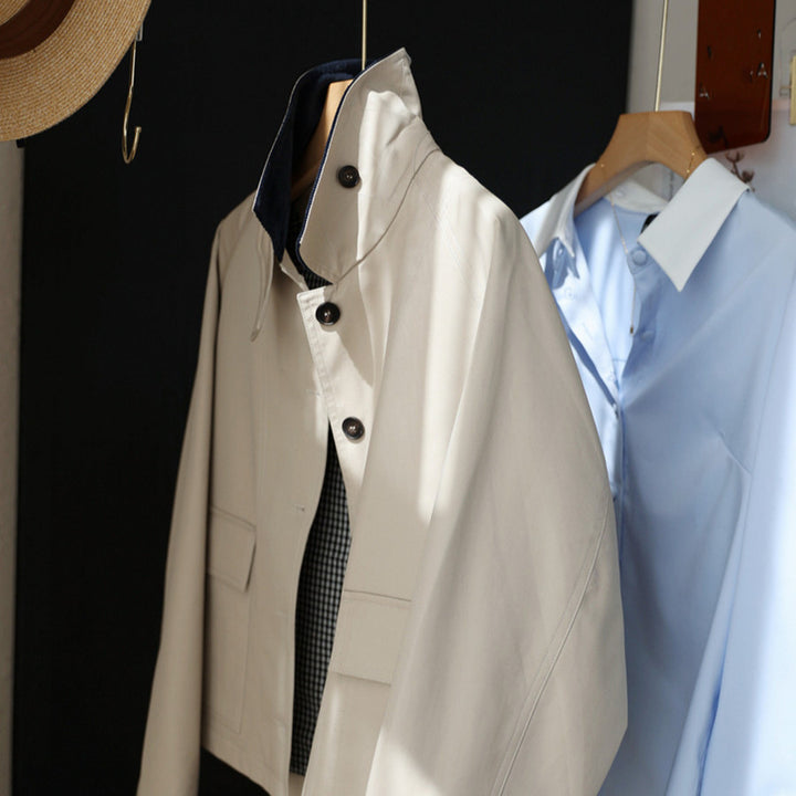 Damen Eleganter Trenchcoat mit modernen Details Drune