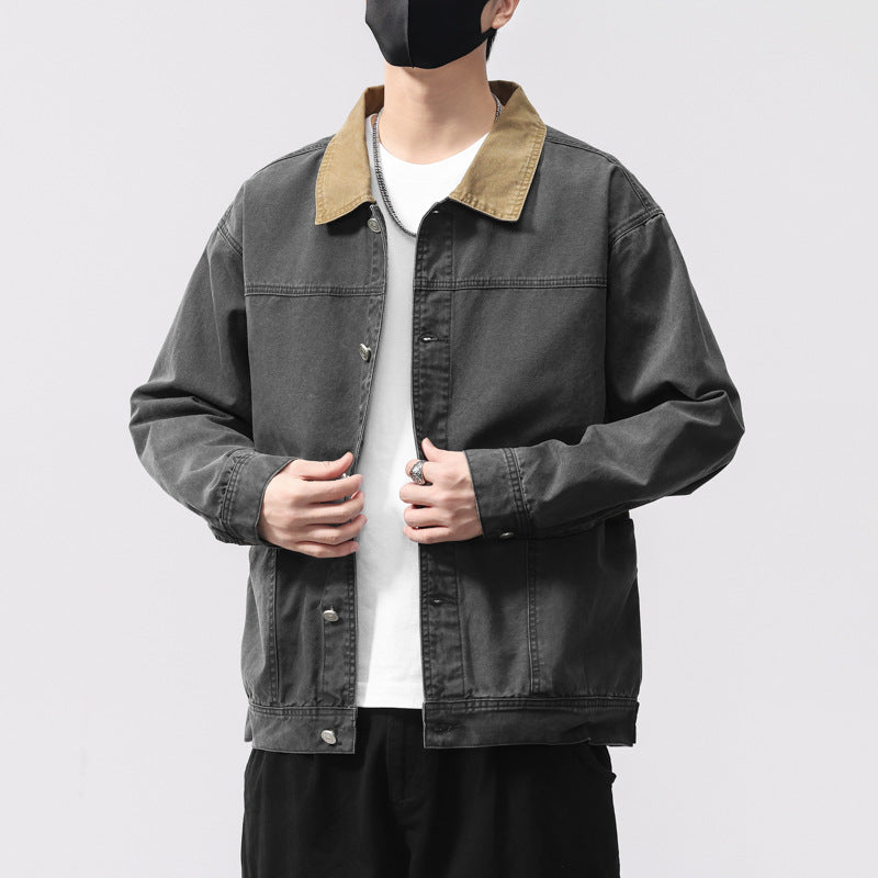 Herren Bequeme Utility-Jacke Drune