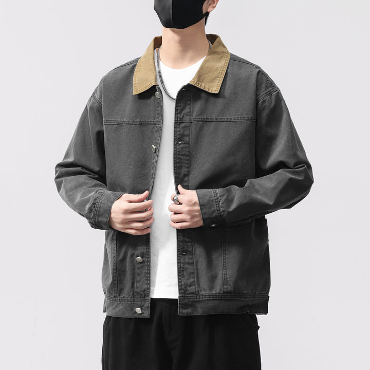 Herren Bequeme Utility-Jacke Drune