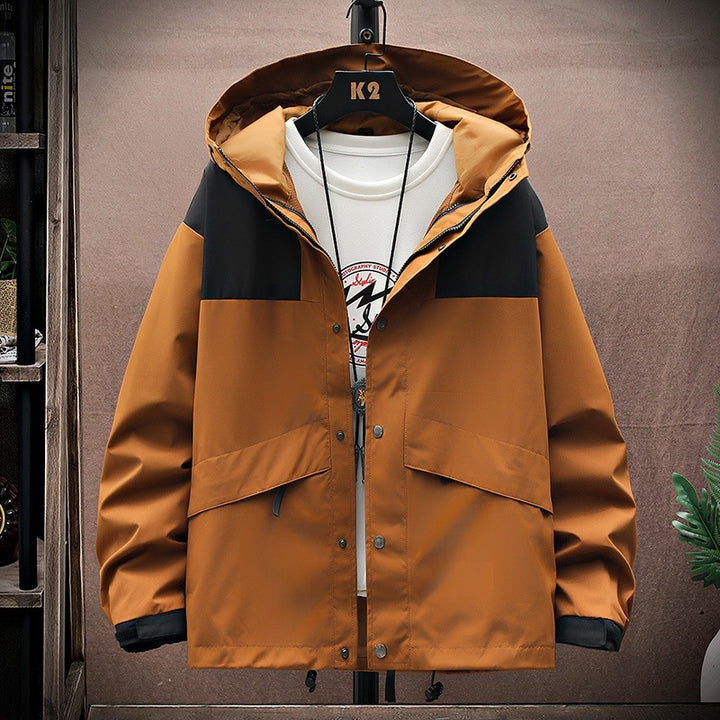 Herren Funktionsjacke mit verstellbarem Kapuzensystem Drune