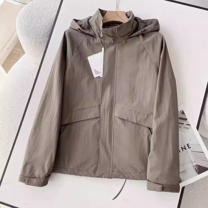Herren Leichte Übergangsjacke mit Kapuze Drune