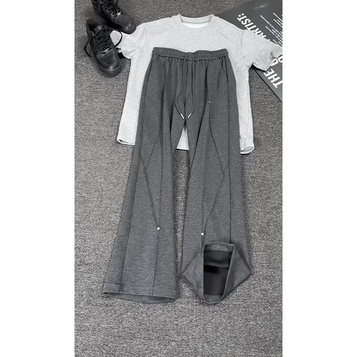 Damen Sportliche Weitgeschnittene Jogginghose Drune