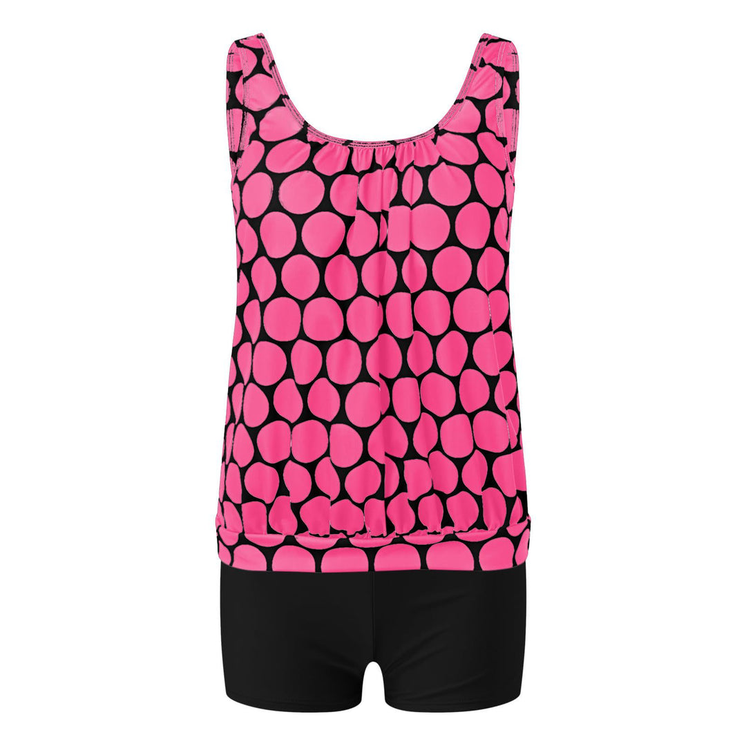 Damen eleganter Tankini mit modischem Muster Drune