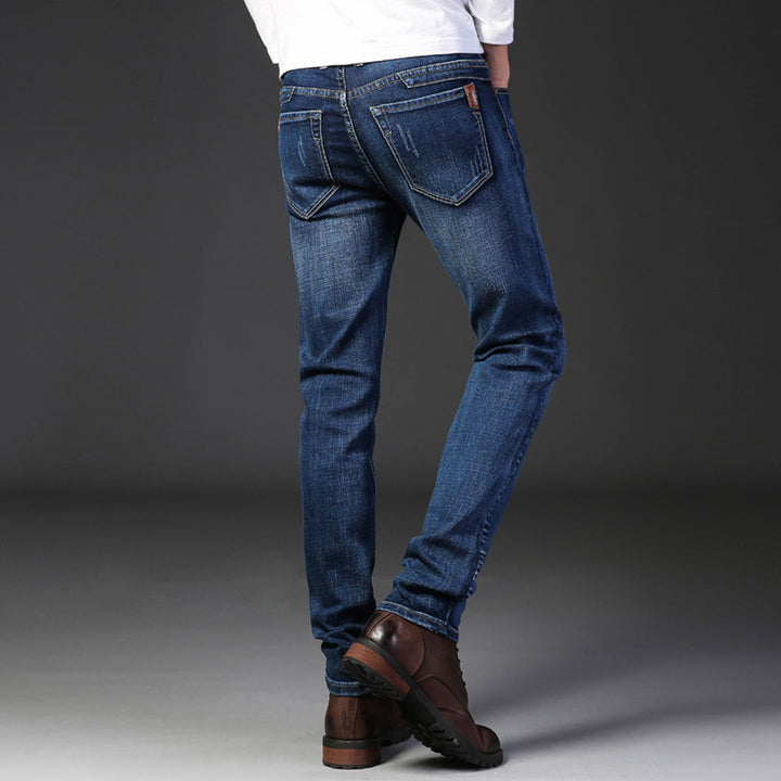 Herren schmal geschnittene Jeans mit angenehmem Stretch-Anteil und modernen Details Drune