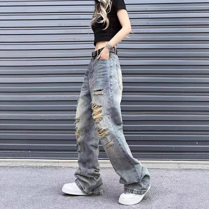 Damen Weitgeschnittene Jeans Drune