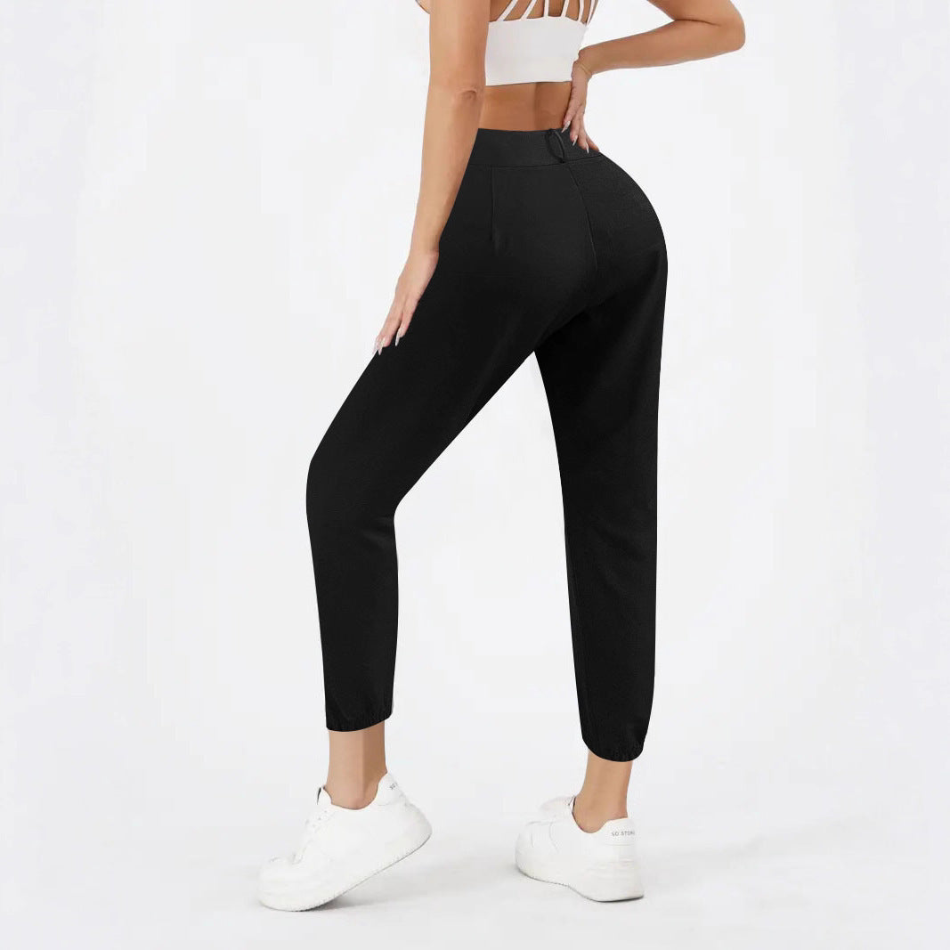 Damen Hochtaillierte Chino-Hose mit schmalem Knöchel-Bündchen Drune