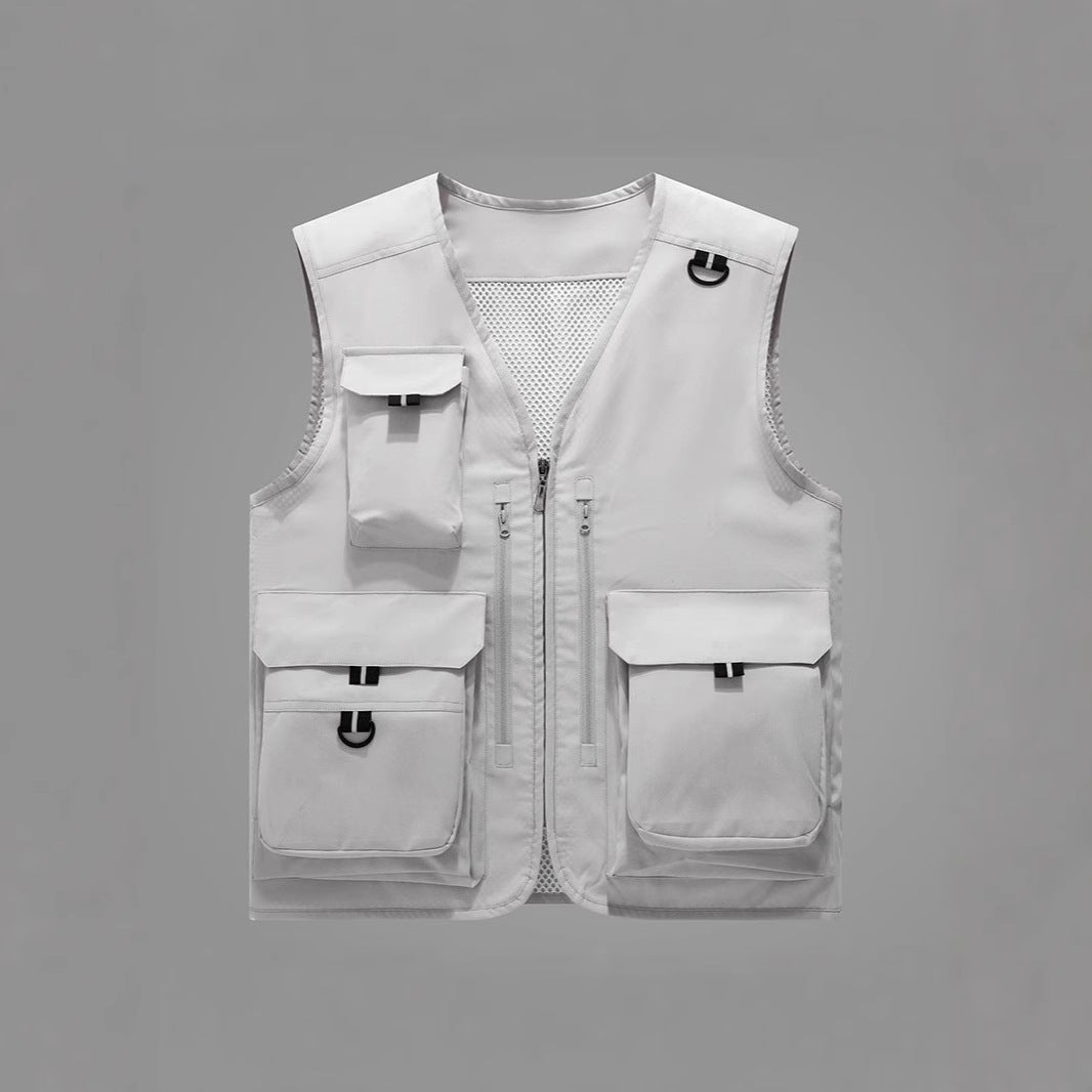 Herren Multifunktionale Outdoor-Weste mit zahlreichen Taschen Drune