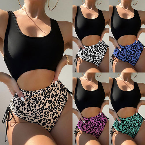 Damen Einteiliger Badeanzug mit Cut-Out-Design und hohem Beinausschnitt Drune