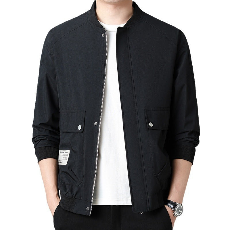 Herren Sportliche Bomberjacke mit Taschen Drune