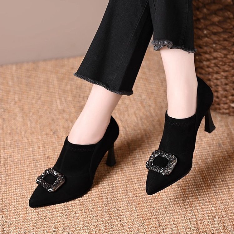 Damen Elegante High Heel Pumps mit Glitzerdetail Drune
