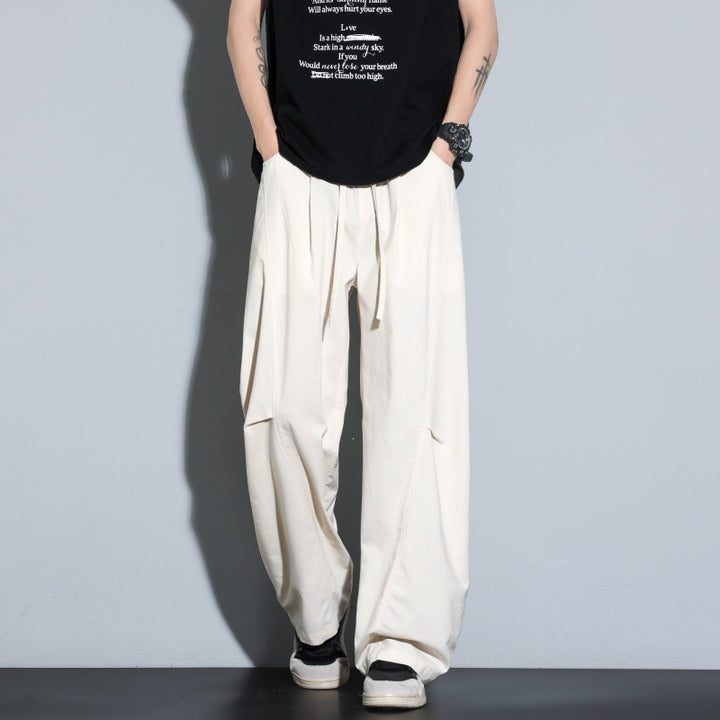 Damen Weite Lagen-Loungehose mit Cargo-Details & elastischem Tunnelzug Drune