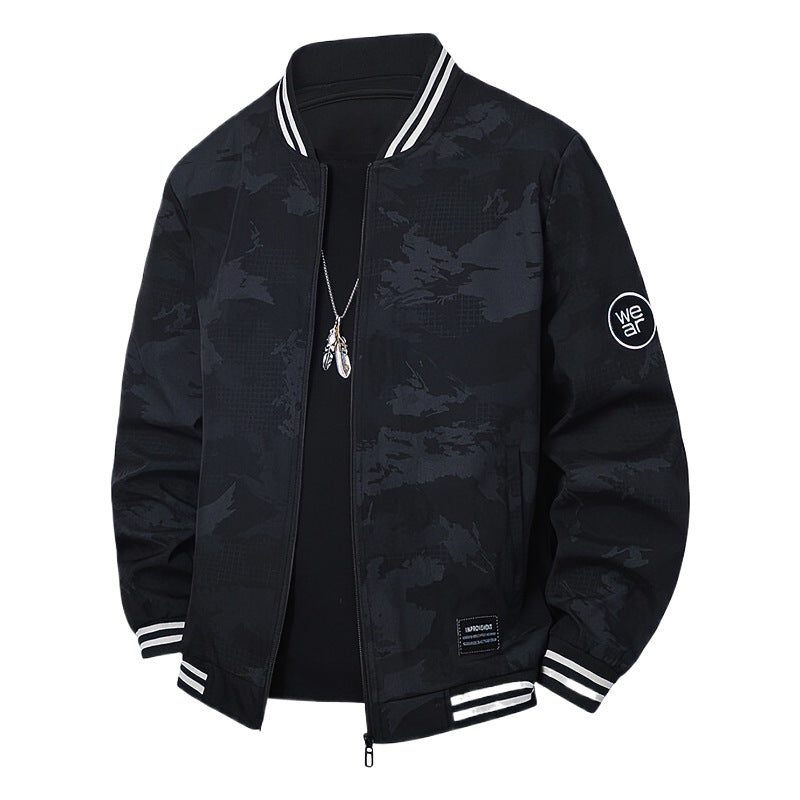 Herren Sportliche Bomberjacke mit kontrastierenden Details Drune