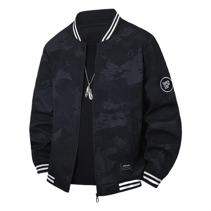 Herren Sportliche Bomberjacke mit kontrastierenden Details Drune