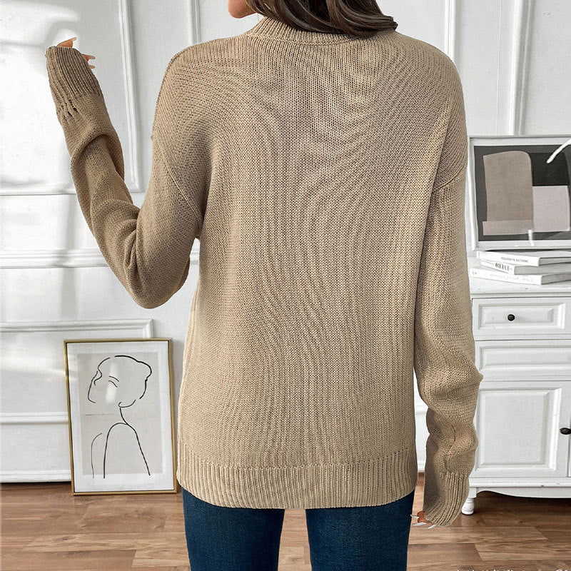 Damen Lässiger Pullover mit Kirschapplikationen Drune