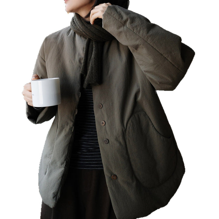Damen Modische Übergangsjacke mit hohem Kragen Drune 1789269004
