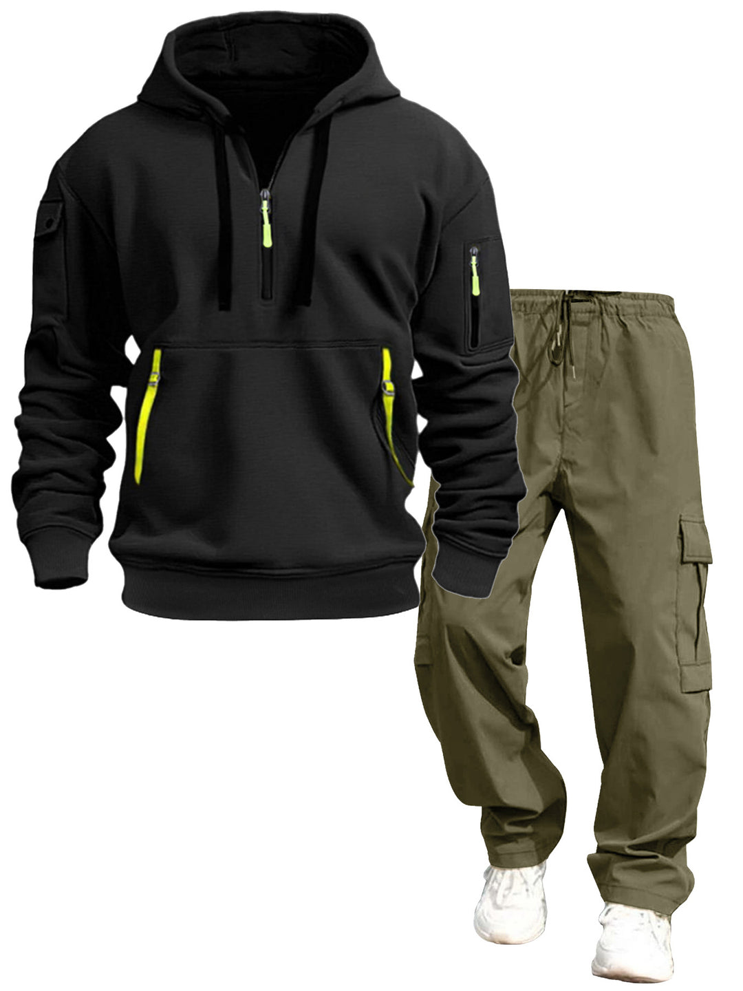 Herren lässiger Kapuzenpullover und Jogginghose Drune