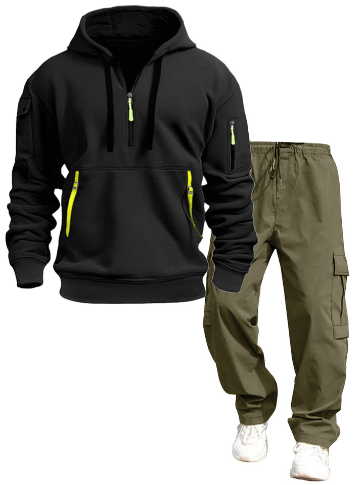 Herren lässiger Kapuzenpullover und Jogginghose Drune