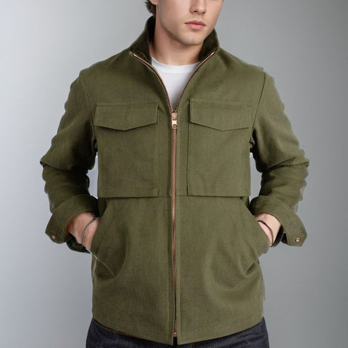 Herren Utility-Jacke mit praktischen Taschen und modernem Design Drune