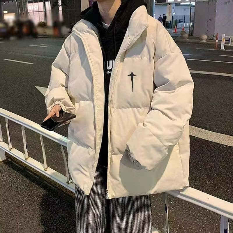 Herren gesteppte Winterjacke aus hochwertigem, wärmeisolierendem Material mit hohem Kragen und praktischen Taschen Drune