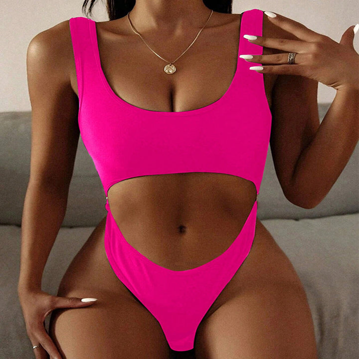 Damen Einteiler Badeanzug mit innovativem Cut-Out-Design Drune