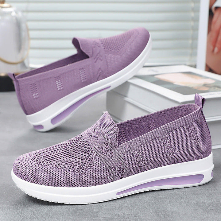 Damen Atmungsaktive Slip-On Sneakers mit flexiblem Obermaterial und komfortablem Fußbett Drune