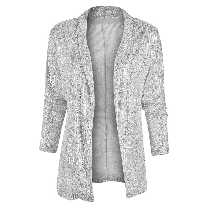 Damen Glamouröser Pailletten-Blazer Drune