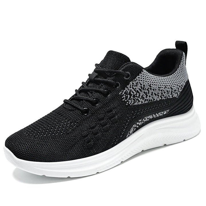 Damen nan atmungsaktive Strick-Walking-Sneaker mit sockenähnlichem Schaft, gepolsterter Fersenstütze und flexibler Leichtlaufsohle Drune