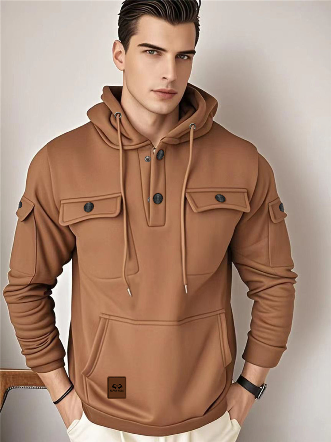 Herren Multifunktionale Kapuzenjacke Drune