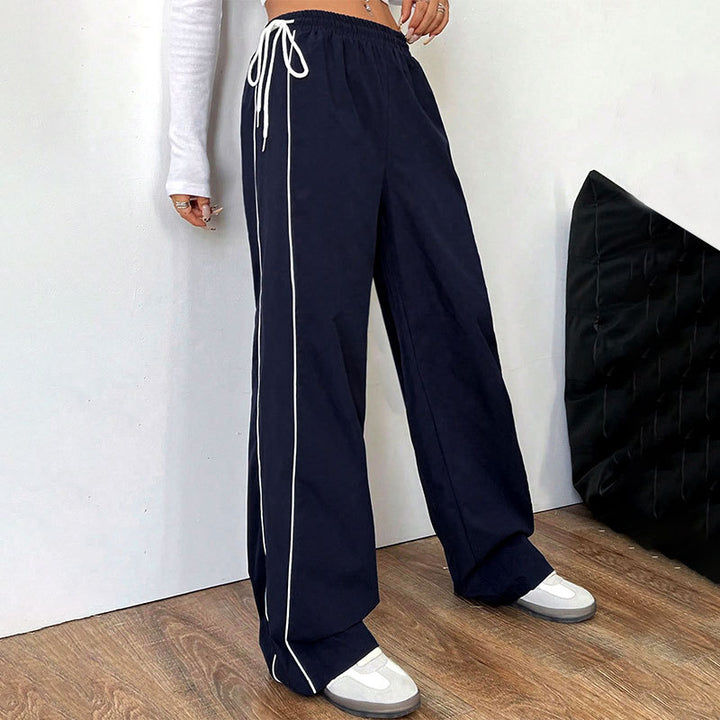 Damen Weite Freizeithose mit elastischem Bund und seitlichen Taschen Drune