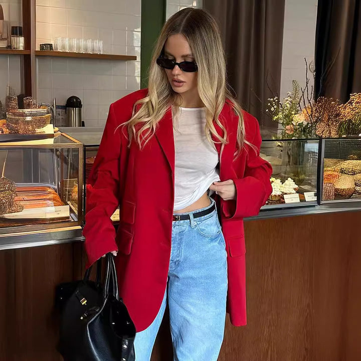 Damen Oversized Blazer mit lässigem Schnitt Drune