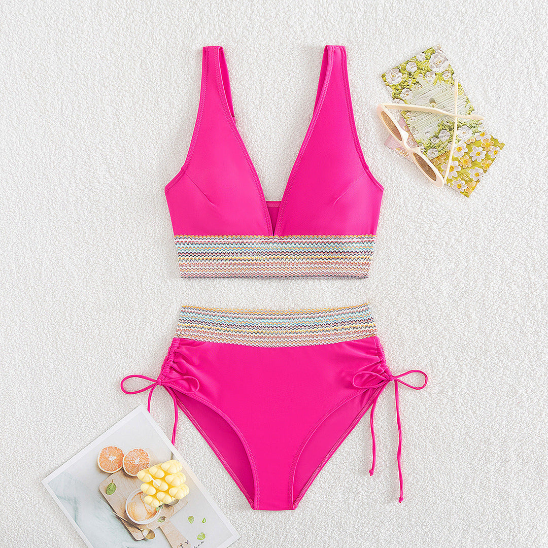 Damen Hochgeschnittener Sportbikini Drune
