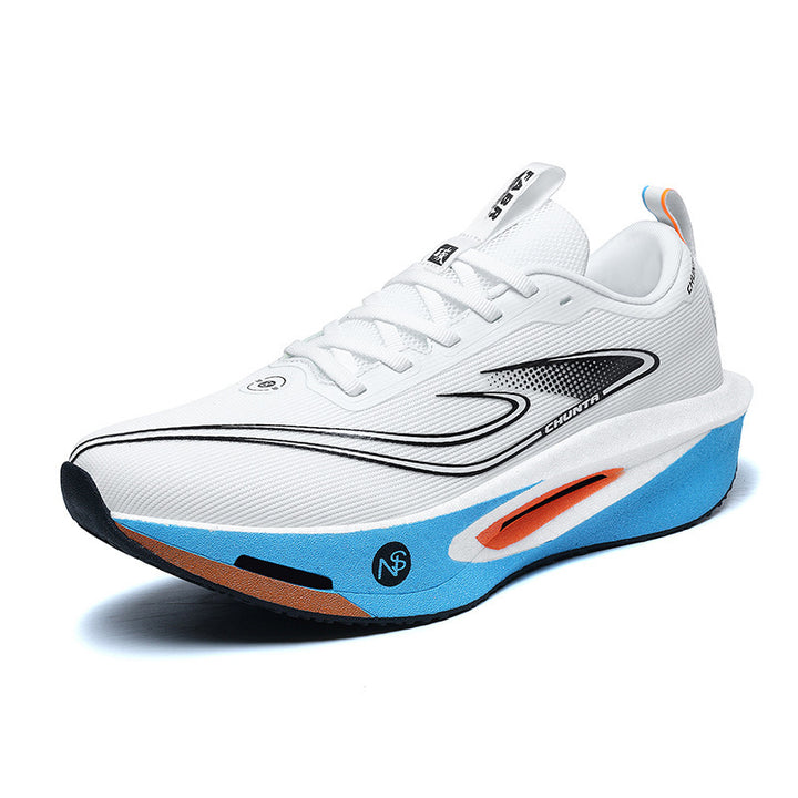 Unisex fließende Race-Performance-Sneaker mit hochprofilierter reaktiver Schaum-Zwischensohle und nahtlosem Leichtstrick-Obermaterial Drune