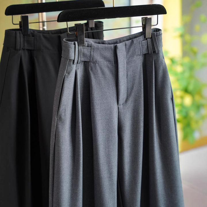 Damen Elegante und weit geschnittene Hochtaillierte Anzughose Drune