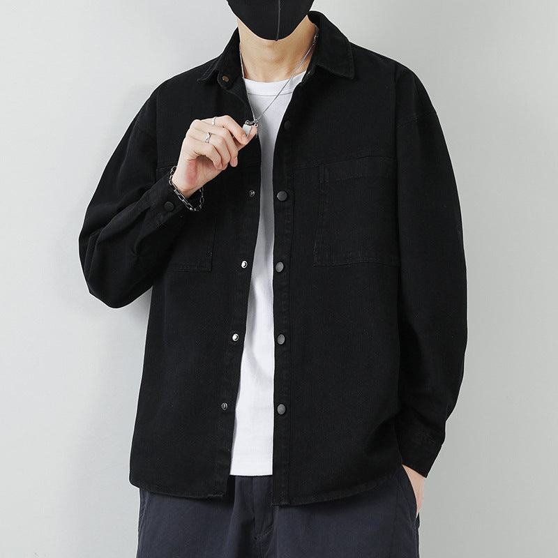 Herren Lässige Overshirt-Jacke Drune