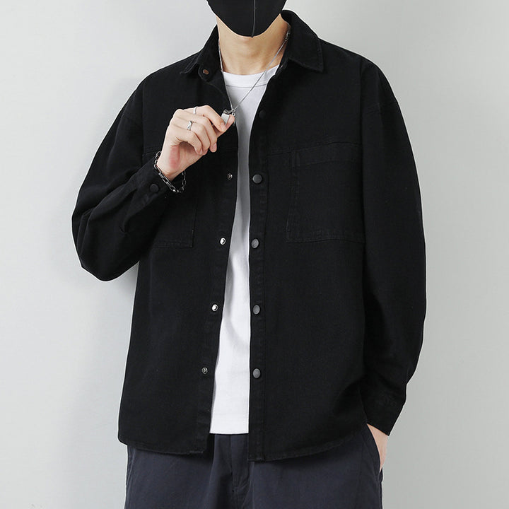 Herren Lässige Overshirt-Jacke Drune